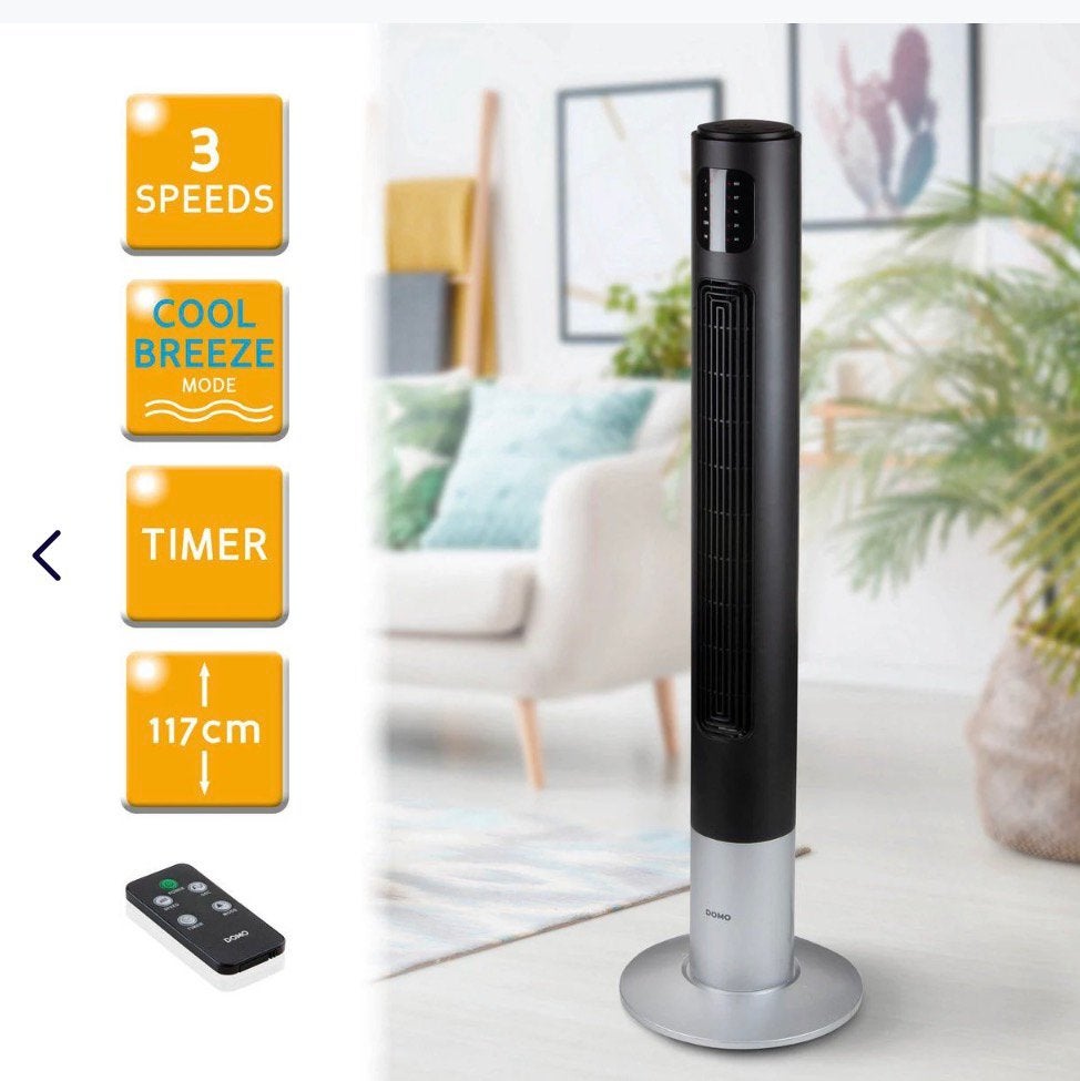Ventilateur à colonne DOMO - 117 cm de haut, Electroménager, Enlèvement, Neuf