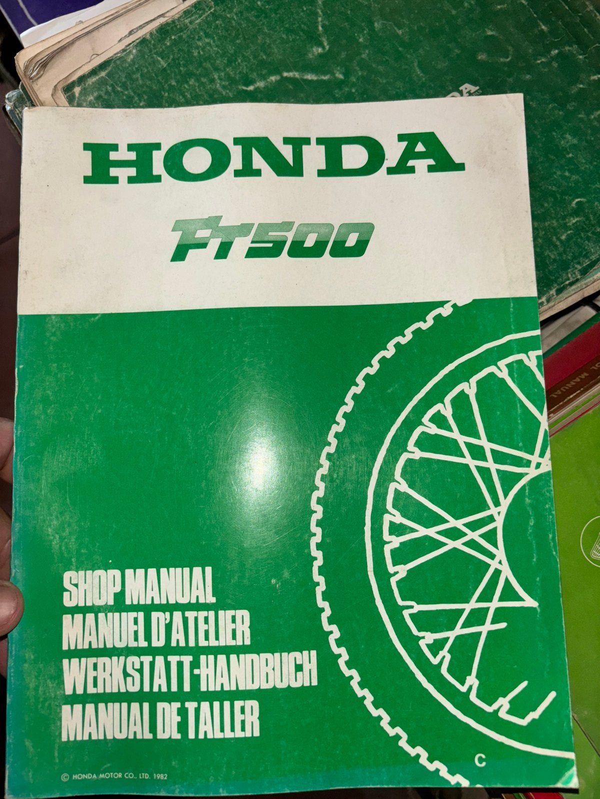 Werkplaatshandboek Honda FT500, Motoren, Handleidingen en Instructieboekjes, Ophalen of Verzenden, Honda