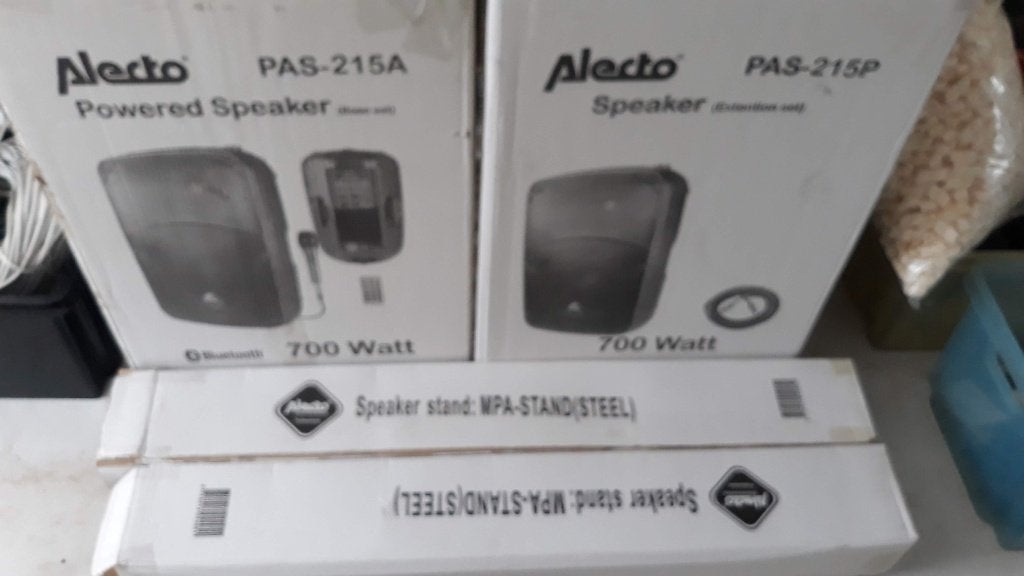 speakers party set, Audio, Tv en Foto, Luidsprekerboxen, Ophalen, Zo goed als nieuw, Party speaker
