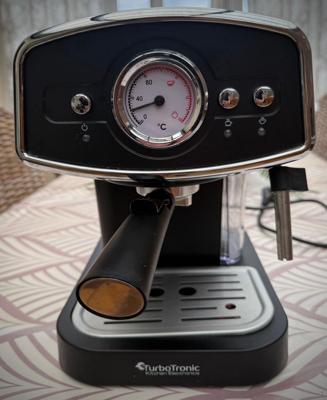 TurboTronic espressomachine, Ophalen, Espresso apparaat, Gemalen koffie, Zo goed als nieuw