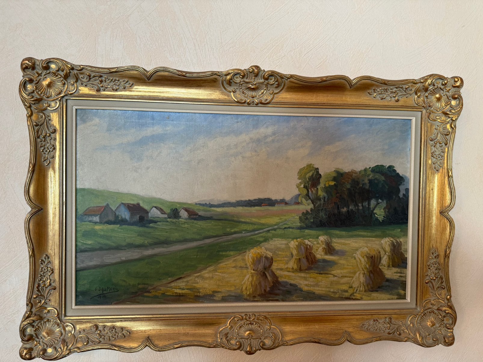 Schilderij Georges Daumerie 1926, Antiek en Kunst, Ophalen