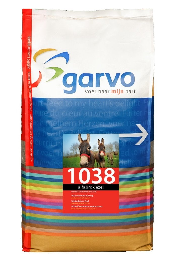 Garvo Dieren-voeder: 1038 alfabrok ezel 18kg, Enlèvement, Neuf, Chevalet