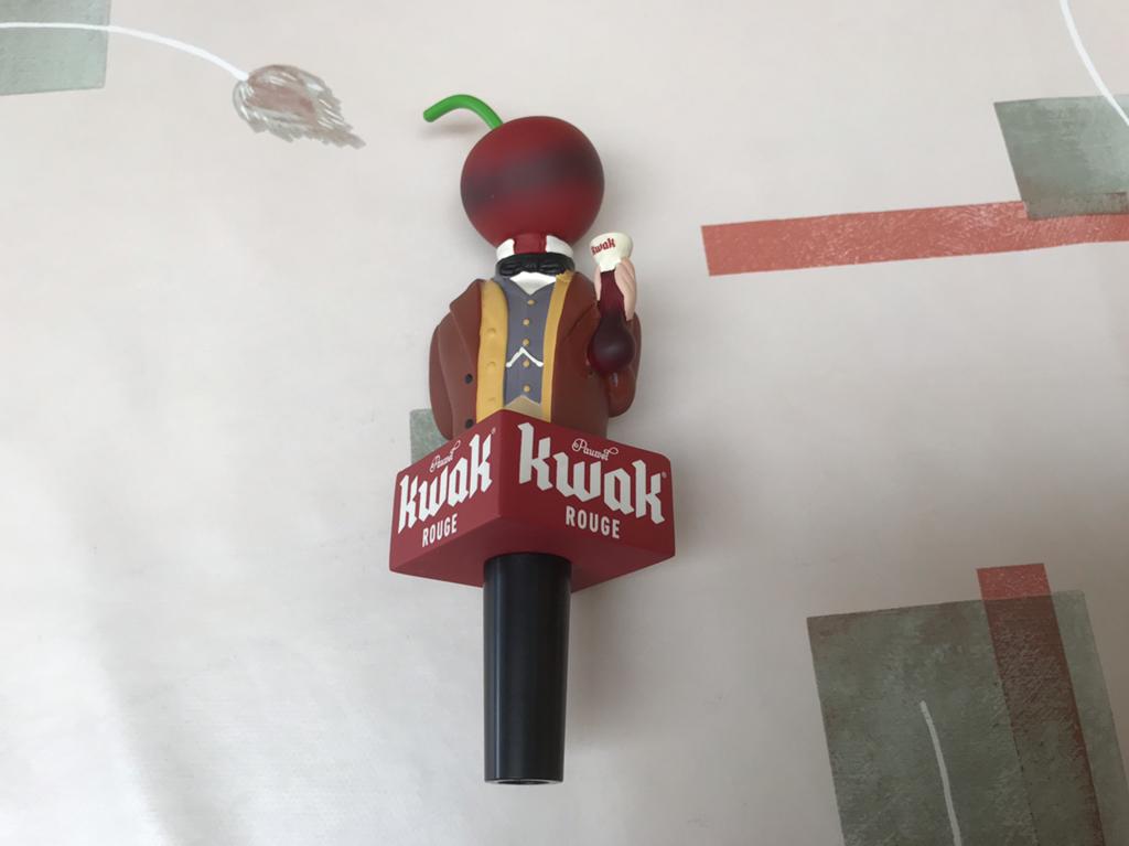 Poignée de robinet à bière Kwak rouge, Envoi, Comme neuf, Autres types