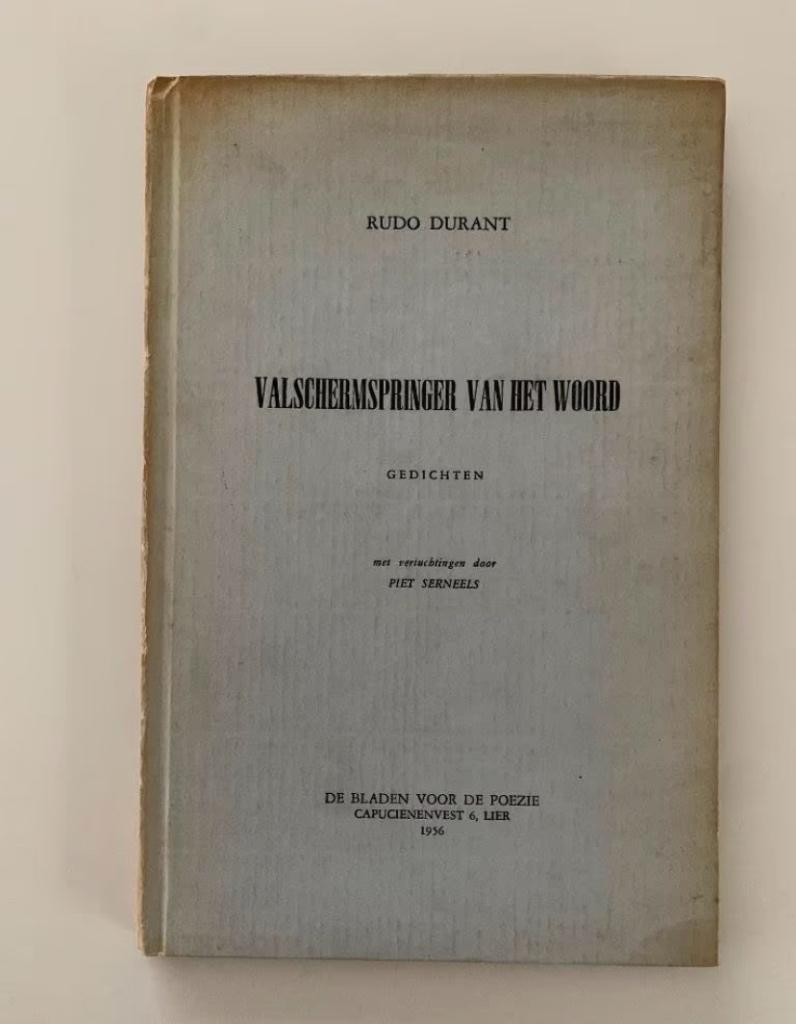 Valschermspringer van het woord, Rudo Durant, 1956, Enlèvement ou Envoi, Utilisé