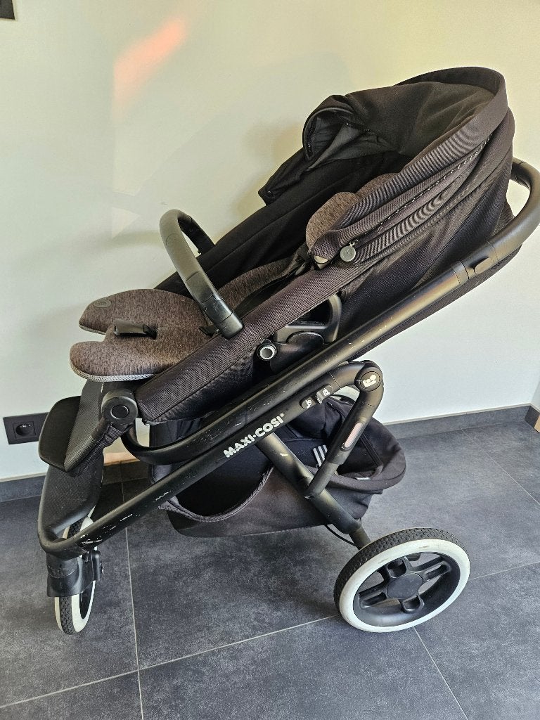 Maxi cosi 3 in 1 buggy met voetenzak, Kinderen en Baby's, Ophalen, Gebruikt, Maxi-Cosi, Regenhoes