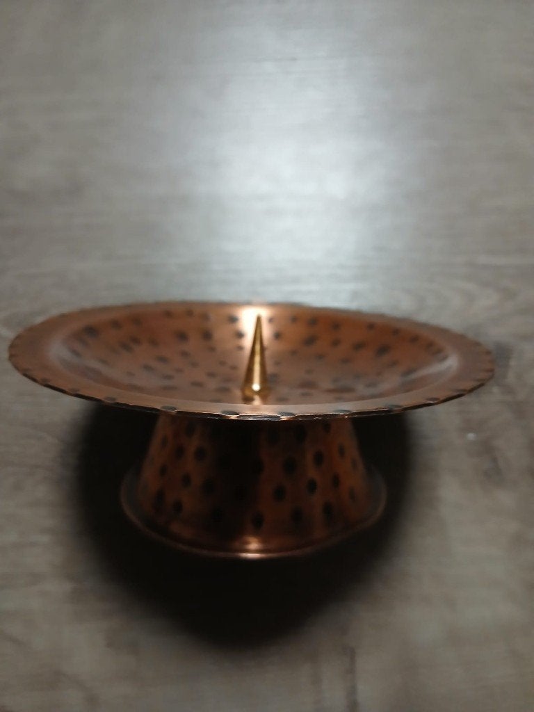 Porte-bougie en cuivre, Antiquités & Art, Antiquités | Bronze & Cuivre, Enlèvement, Cuivre