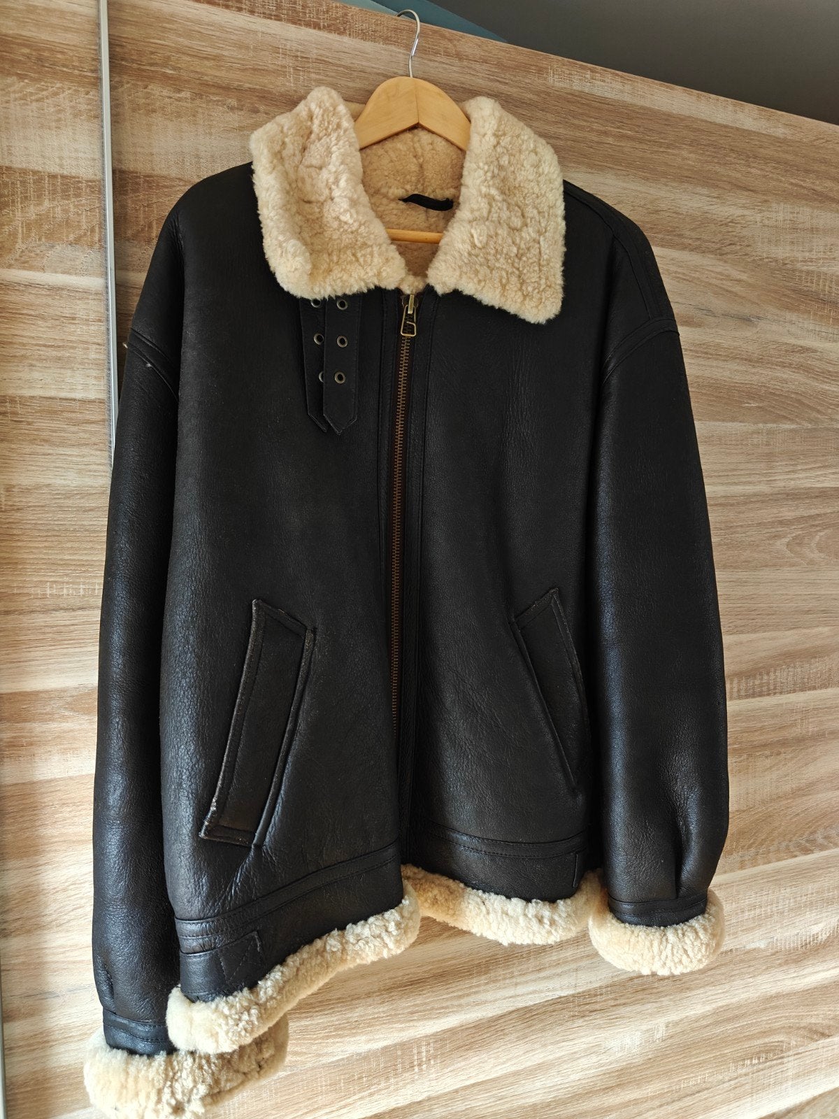Mouton retourné donker bruin, Kleding | Heren, Ophalen, Maat 56/58 (XL), Bruin