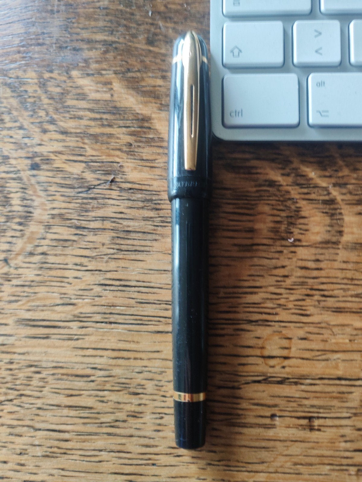 Waterman Expert vulpen zwart goud soepel schrijvend 1990, Verzamelen, Ophalen, Gebruikt, Vulpen, Waterman