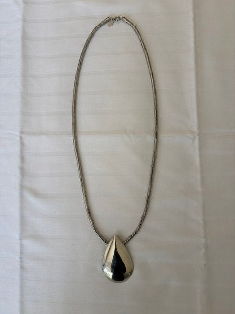 Zilverkleurige Slangenketting met Hanger Parklane, Bijoux, Sacs & Beauté, Neuf, Enlèvement ou Envoi, Avec pendentif, Autres matériaux