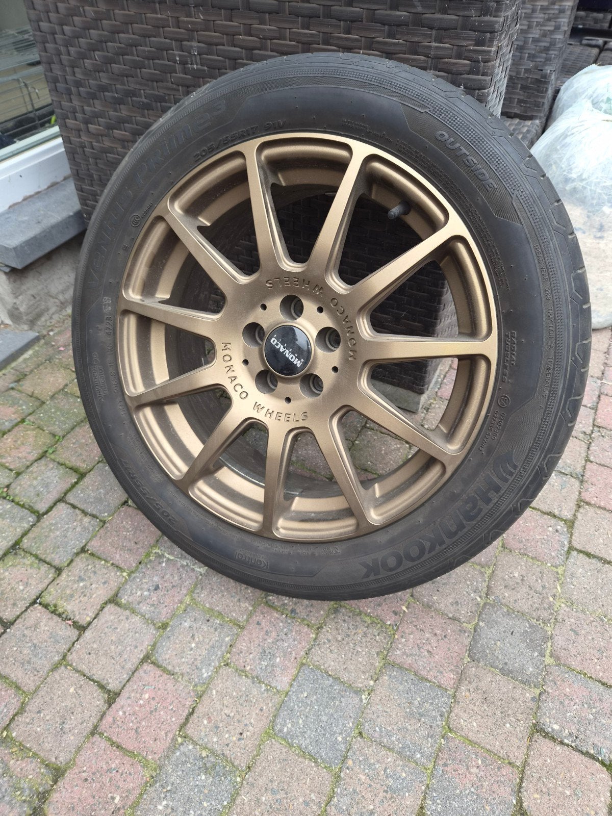 Monaco Rallye 17" 5x100 Mat Brons | Hankook Zomerbanden, Autos : Pièces & Accessoires, Véhicule de tourisme, Pneus été, 205 mm