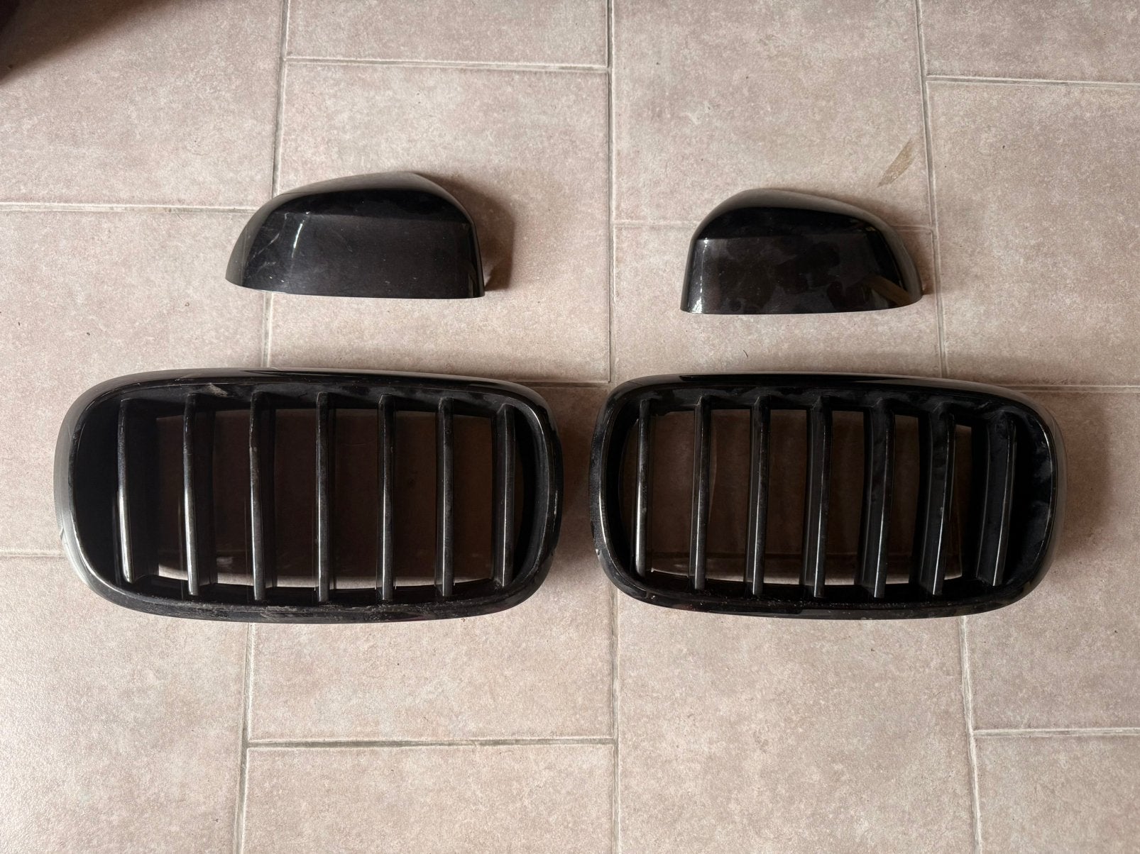 Bmw X5 F15 Zwarte Grill + Spiegelkappen, Auto-onderdelen, Ophalen, Gebruikt, BMW