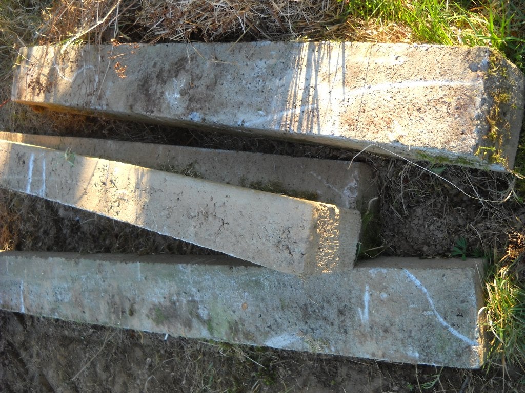 Linteaux Béton armé., Enlèvement