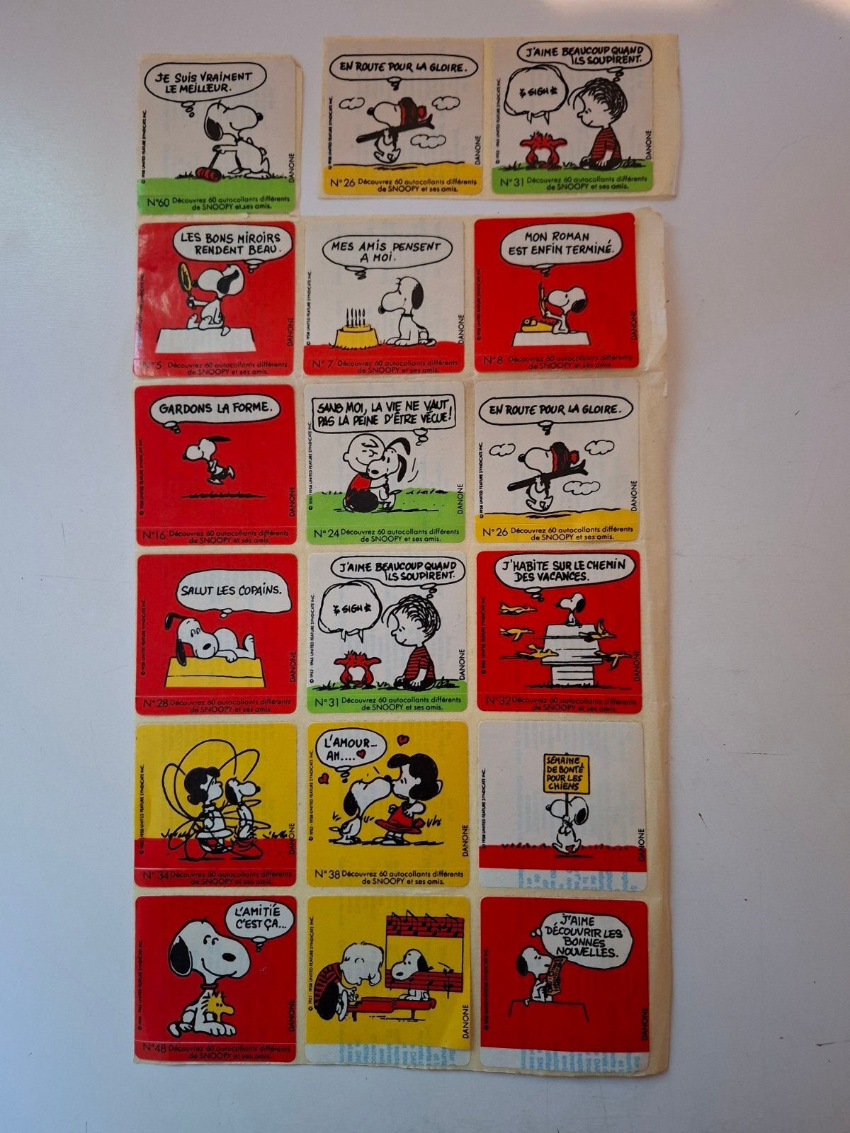 Stickers Snoopy verzamelstickers, Ophalen of Verzenden, Zo goed als nieuw, Film, Tv of Omroep