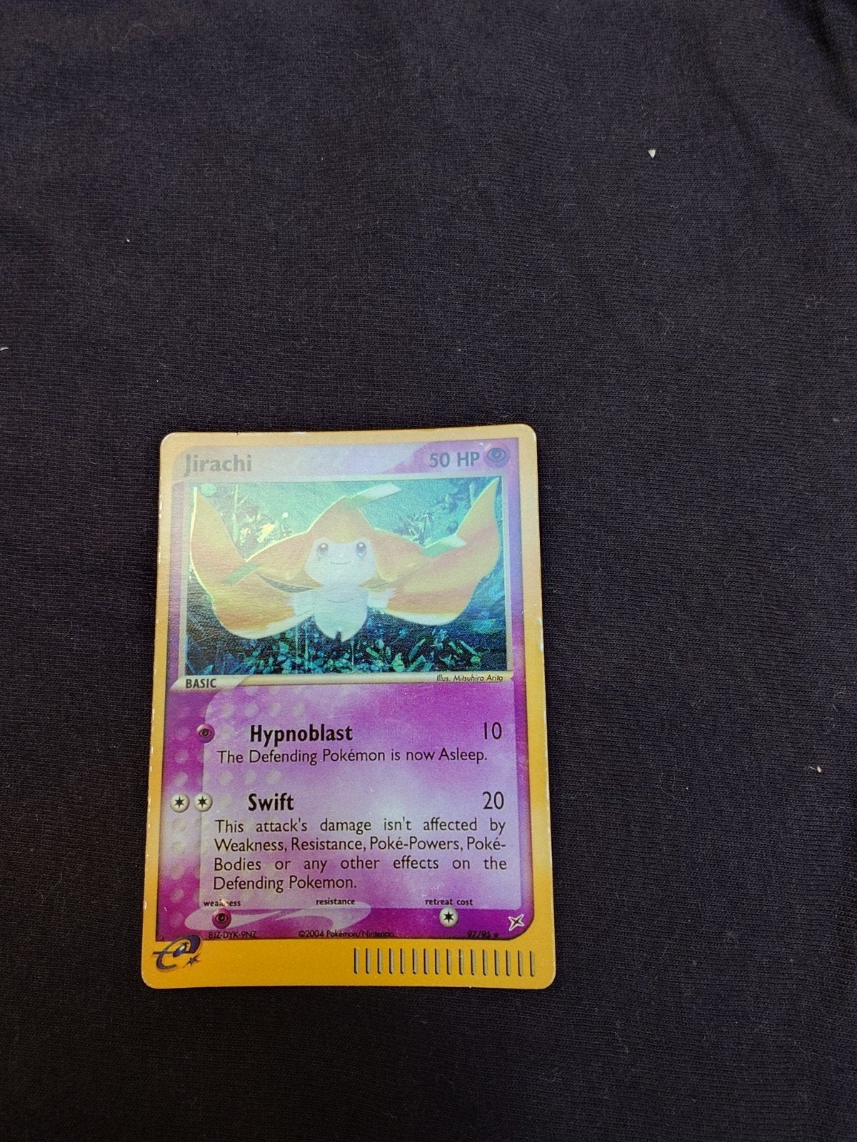 Jirachi 97/95 Team Magma vs Team Aqua, Hobby en Vrije tijd, Verzamelkaartspellen | Magic the Gathering, Ophalen, Gebruikt, Losse kaart