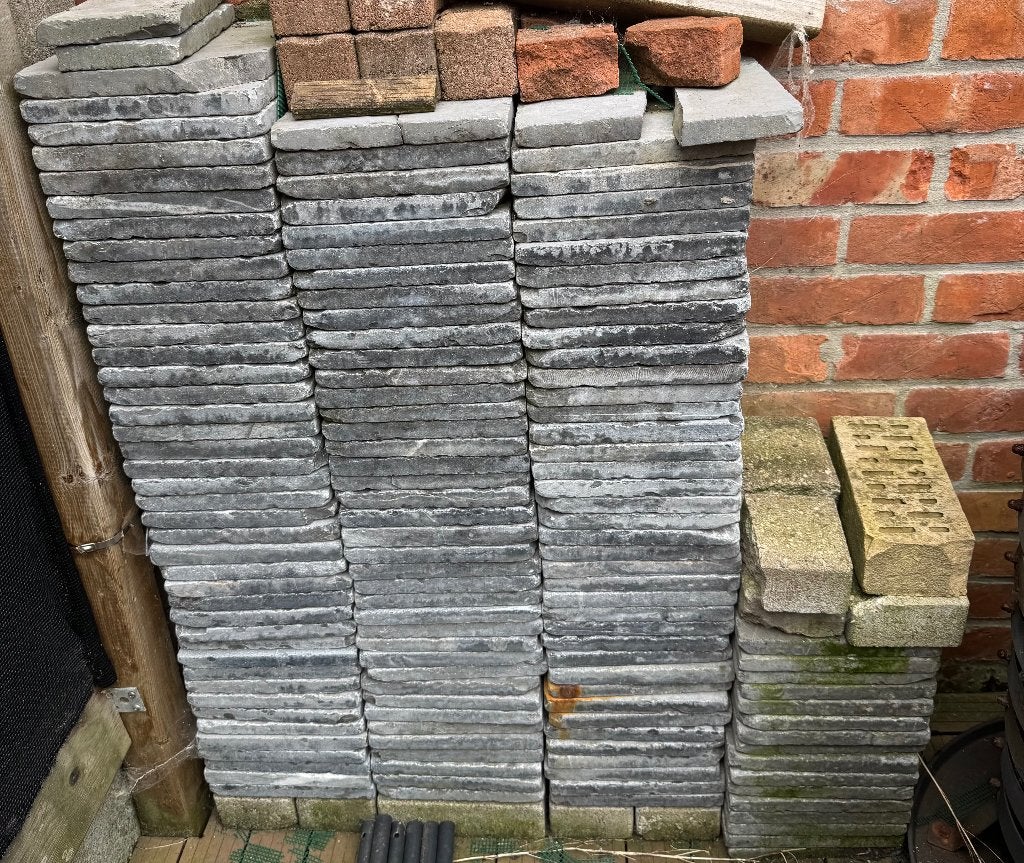 Getrommeld tegels, Enlèvement, Utilisé, 5 à 10 m², Autres types