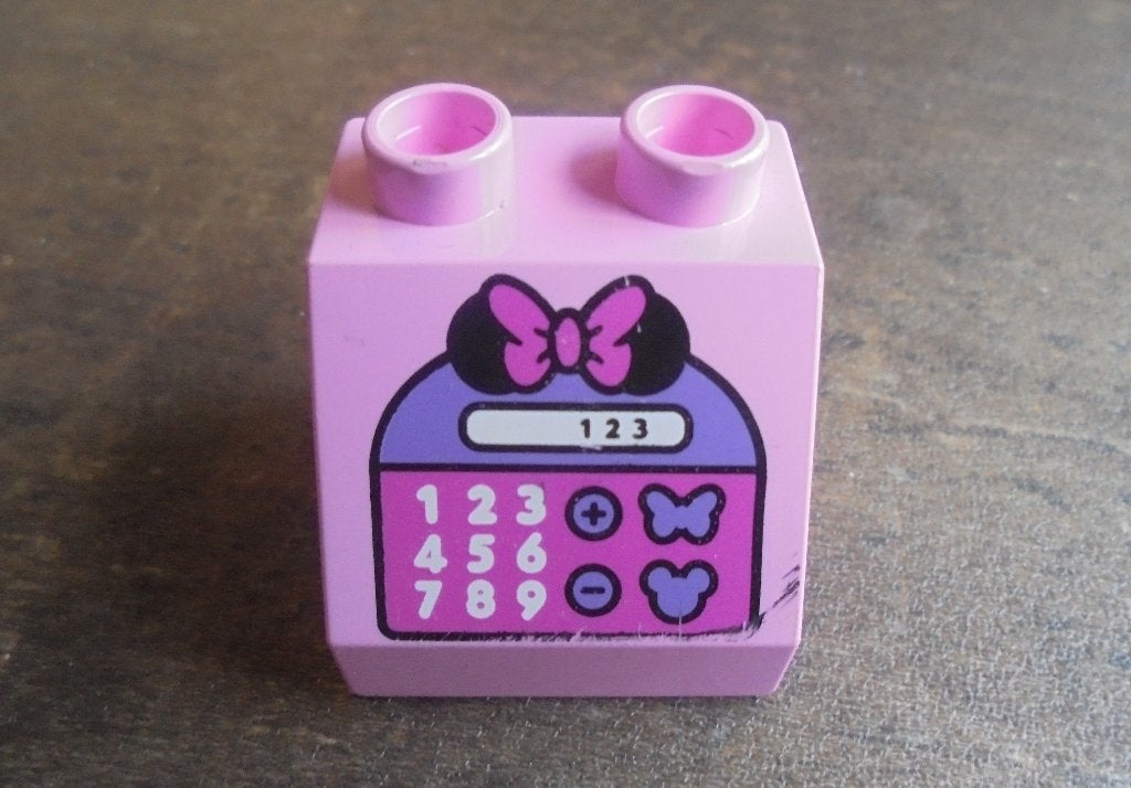 Lego Duplo Brick 2x2x1,5 Slope 45 (zie foto's), Ophalen of Verzenden, Gebruikt, Losse stenen, Duplo