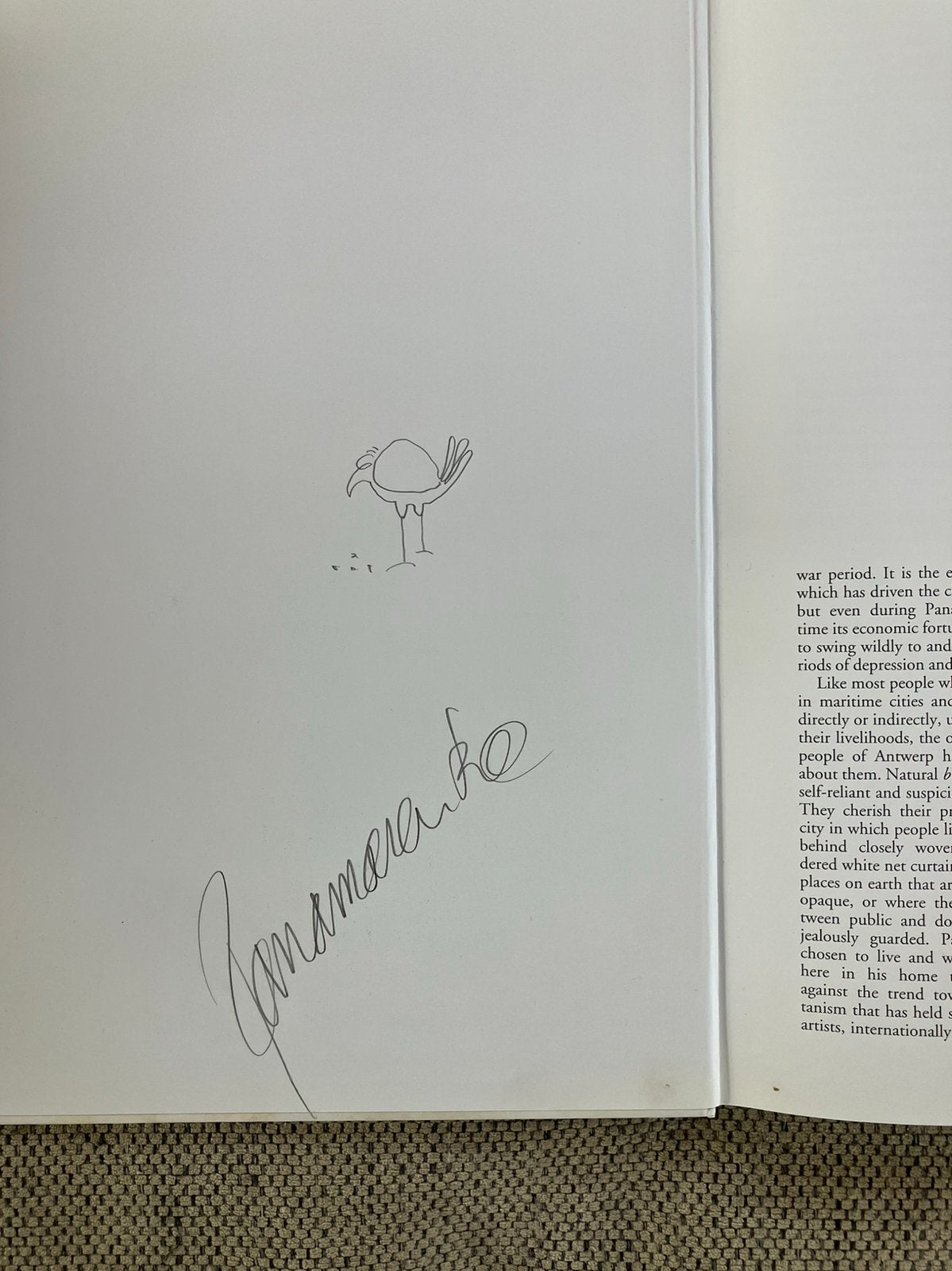 Gesigneerd boek Panamarenko met tekening!, Antiek en Kunst, Kunst | Overige Kunst, Ophalen of Verzenden