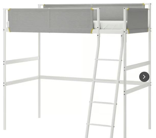 Hoogslaper IKEA VITVAL frame, 90 cm, Une personne, Enlèvement, Utilisé