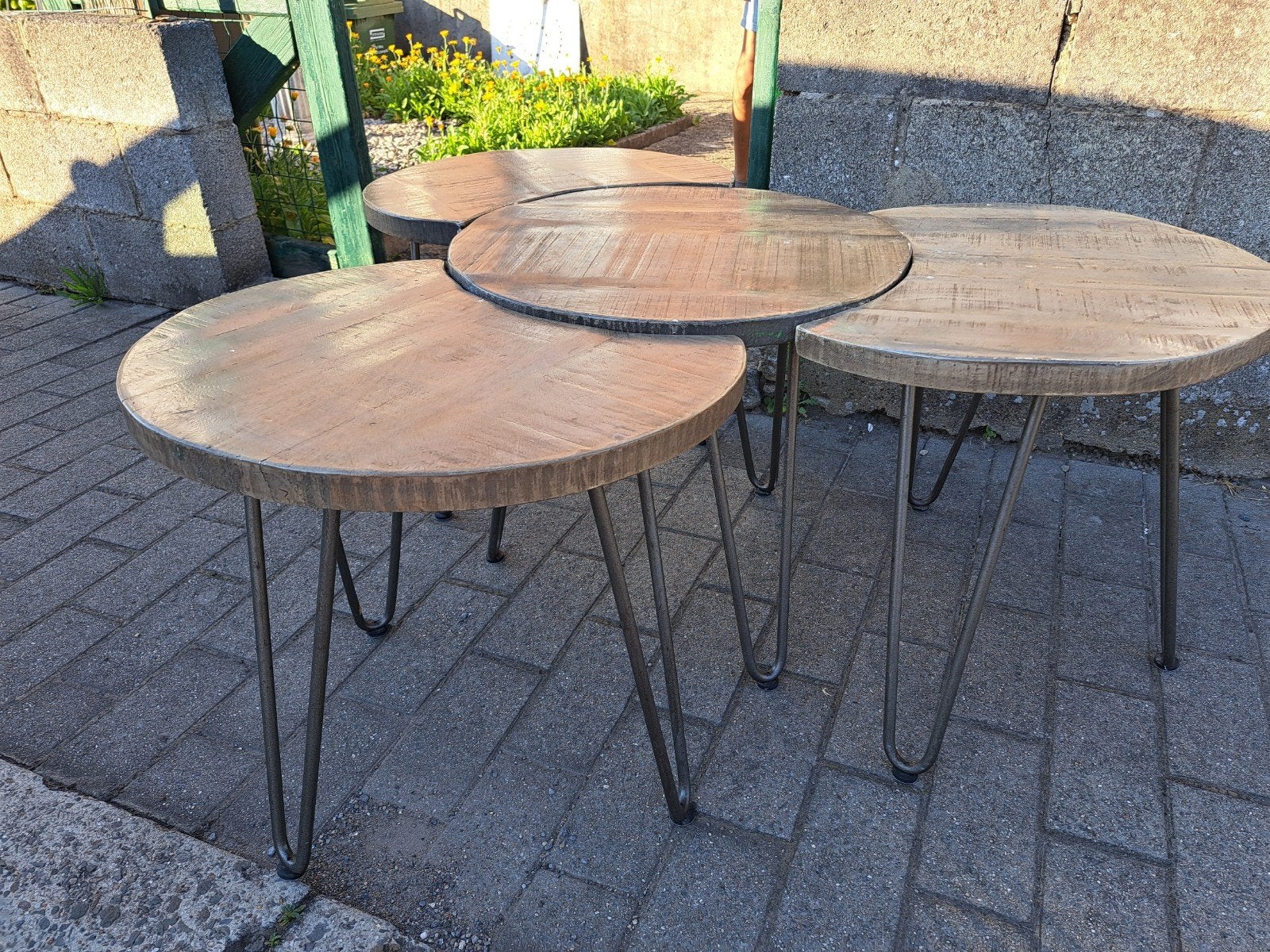 Table gigognes en bois plein... 45cm de haut, Ophalen, Hout, 45 tot 60 cm
