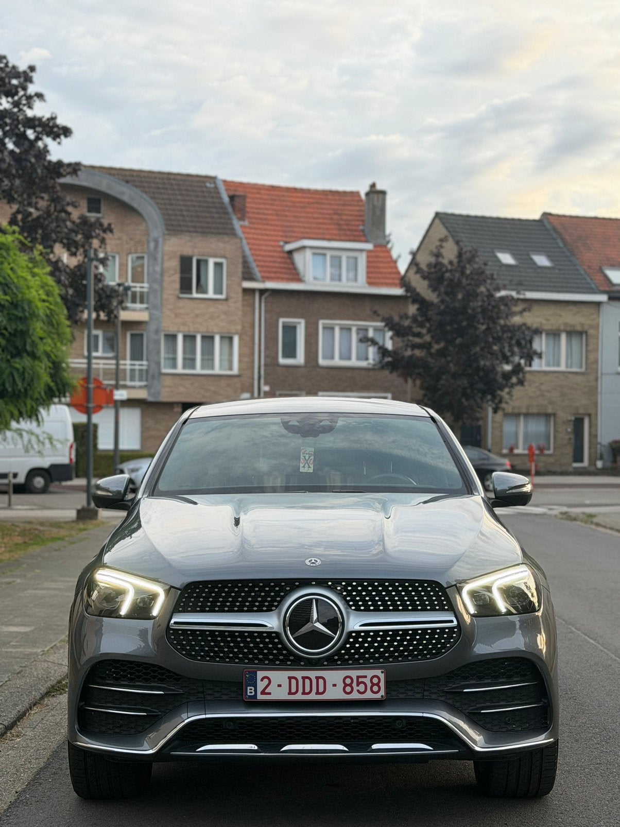 Mercedes GLE400d 4MATİC Coupe AMG Line, Auto's, Mercedes-Benz, Automaat, Multifunctioneel stuurwiel, GLE, Leder