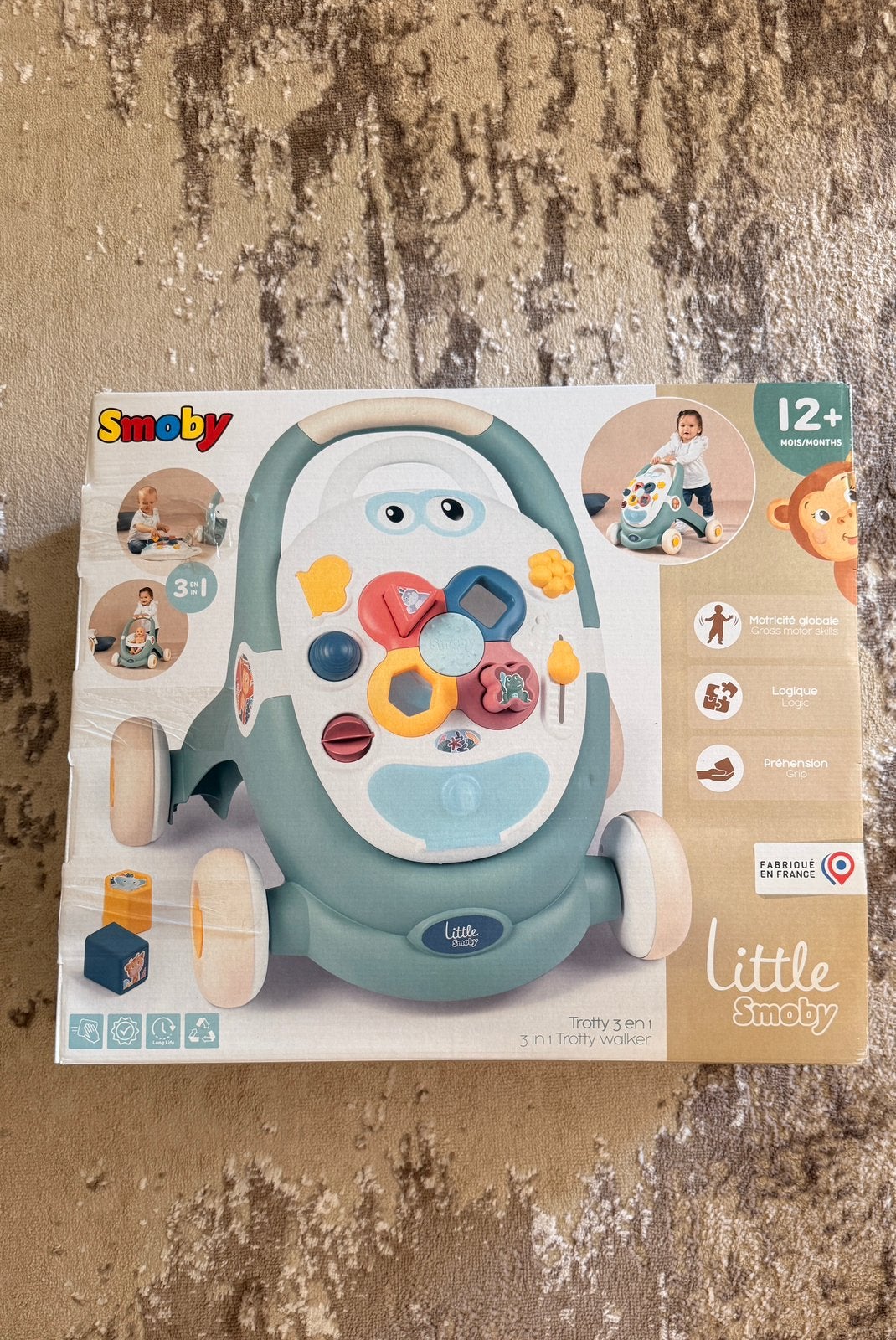 NIEUW Smoby-looptrainer-Little Smoby-3in1 Babywalker, Kinderen en Baby's, Ophalen of Verzenden, Nieuw