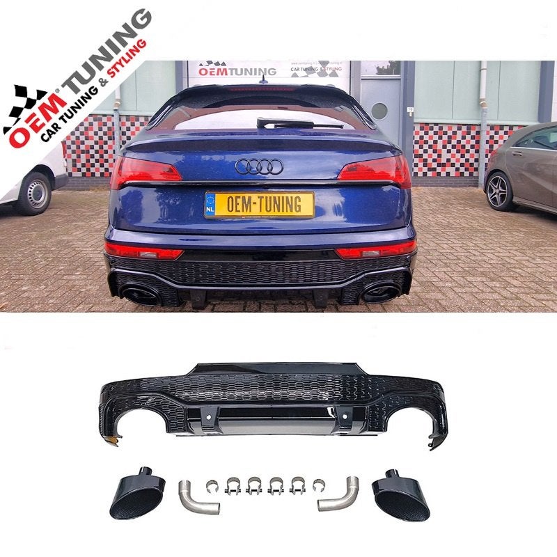 Diffuser geschikt voor Q5 Sportback | 21-25 | RSQ- Style |, Neuf, Arrière, Audi, Enlèvement ou Envoi