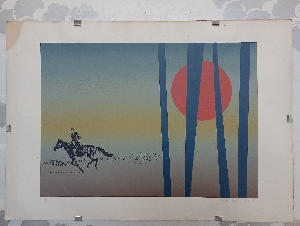 Sérigraphie P. Van Maele 1978 tirage limité,63x44,B12, Édition limitée, Enlèvement ou Envoi, Animaux et nature, Sérigraphie