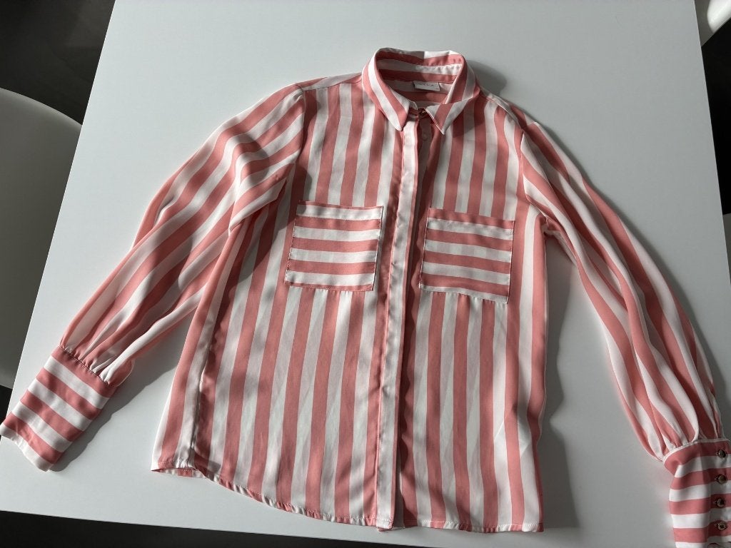 Chemise rayée rose et blanche de VILA taille S, Vêtements | Femmes, Enlèvement ou Envoi, Taille 36 (S), Vila, Comme neuf