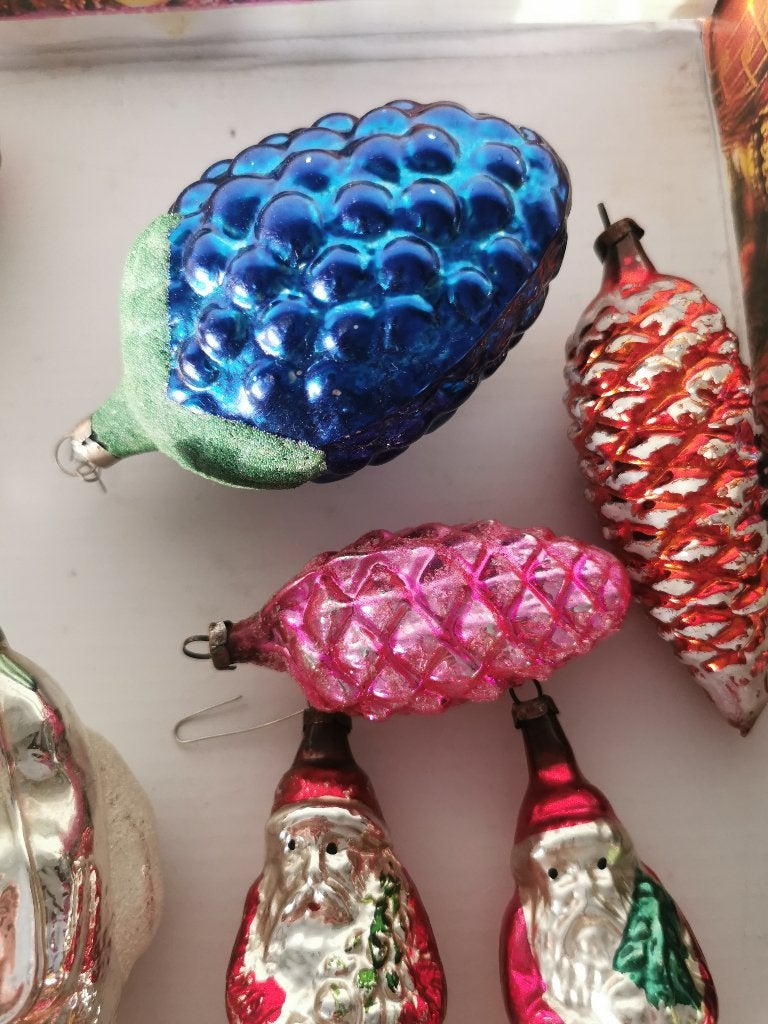 Vintage kerstballen, Ophalen of Verzenden, Gebruikt