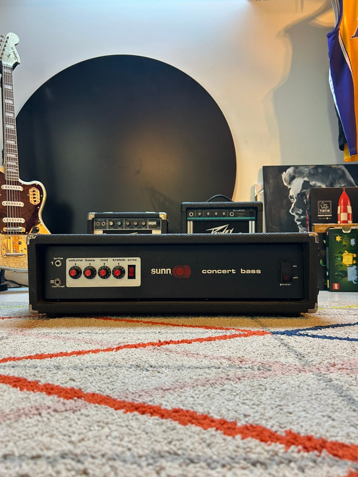 Sunn Concert Bass (Red Knob) - 240V Export, Enlèvement, Comme neuf, Guitare basse, 100 watts ou plus