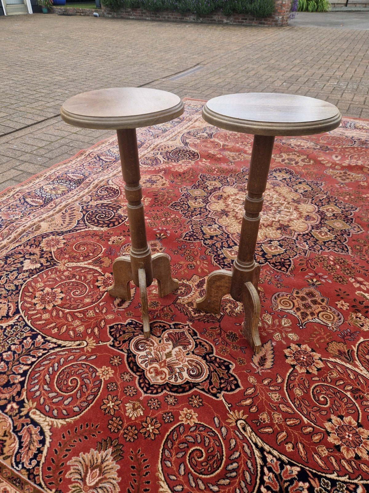 Vintage  pied de stal 2 stuks, Ophalen