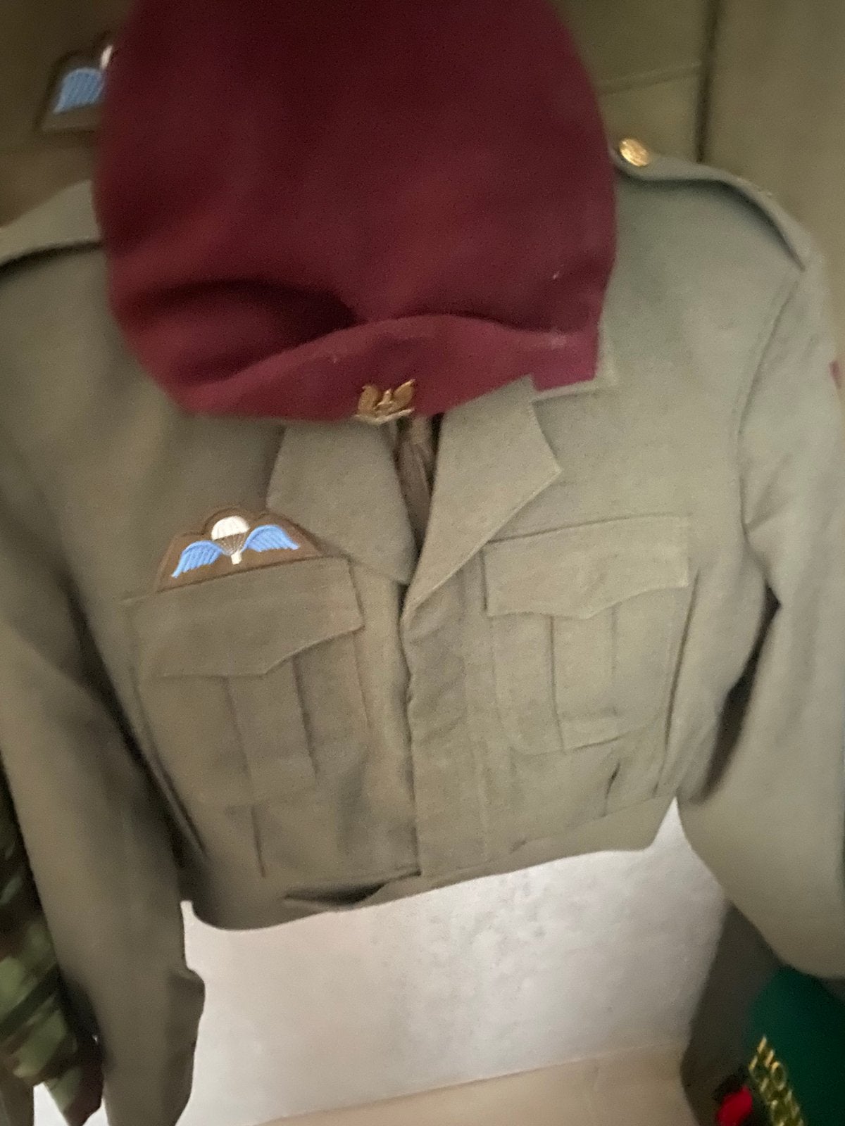 Uniforme parachutiste ABL, Enlèvement ou Envoi