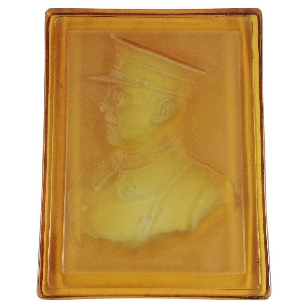 Verre décoratif 'Val Saint Lambert' - Albert I, Collections, Maisons royales & Noblesse, Enlèvement ou Envoi, Utilisé, Autres types