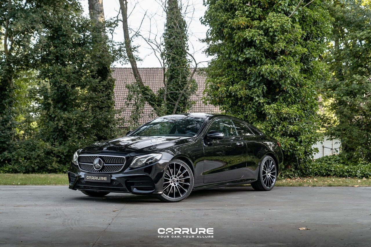 Mercedes-Benz E 350 COUPE AMG LINE ACC PANO LEDER CARPLAY, Auto's, 4 zetels, 158 g/km, 0 kg, Zwart