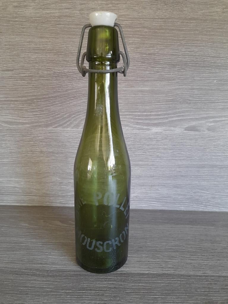 Bierflesje brouwerij pollet mouscron, Ophalen of Verzenden