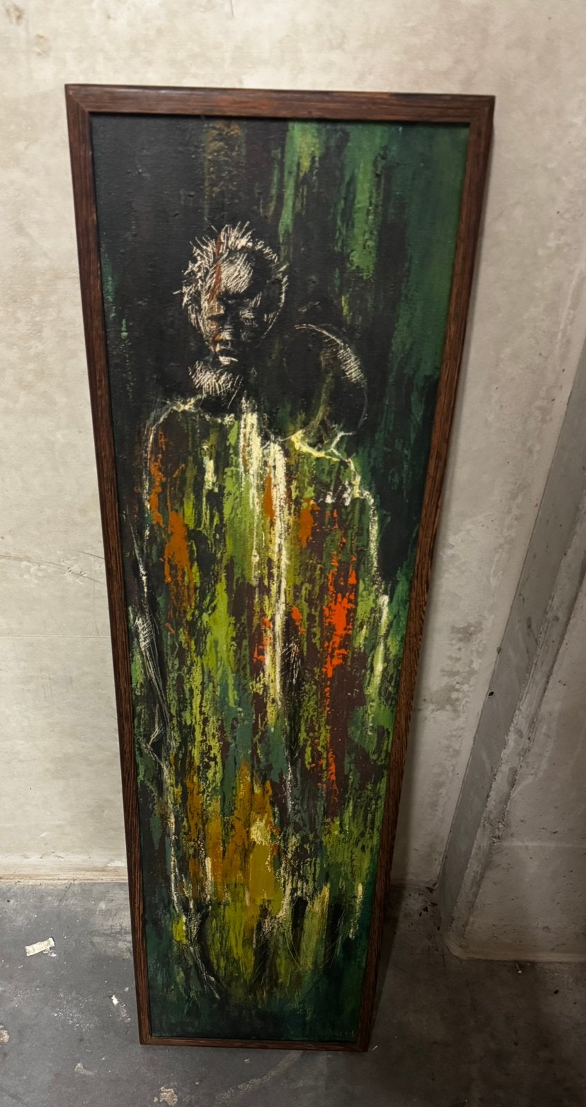 Membe— (avec un fort relief empâté) — 27x97 cm, Enlèvement ou Envoi