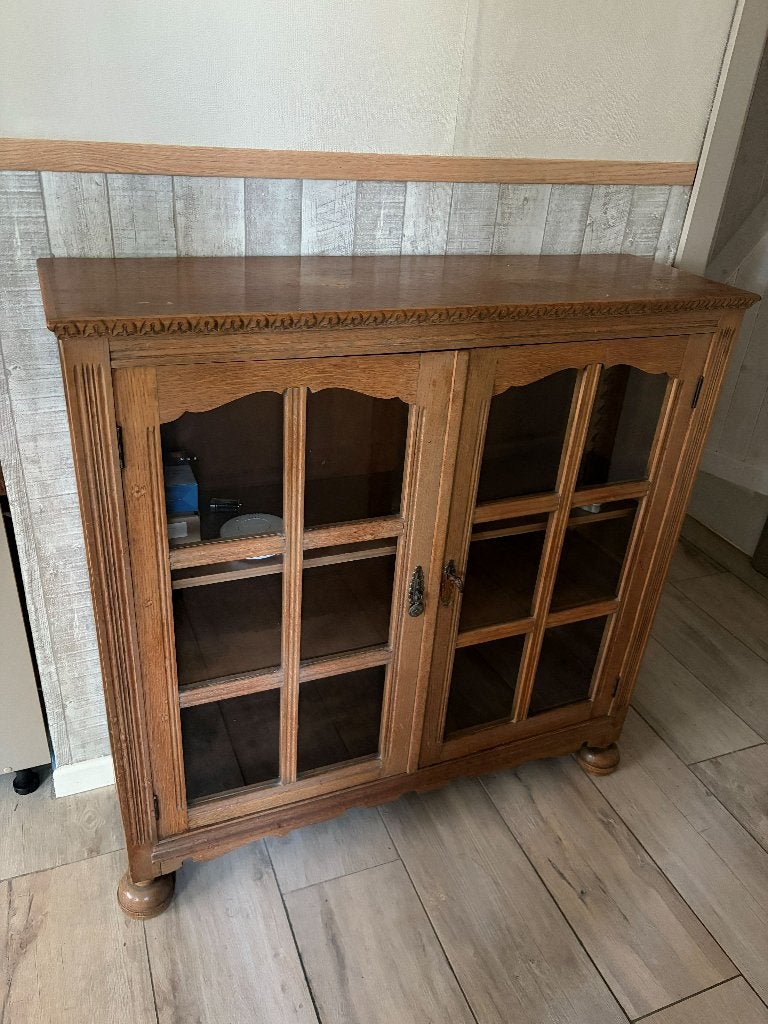 vitrine kast, Huis en Inrichting, Ophalen, 100 tot 150 cm, 100 tot 150 cm, Glas