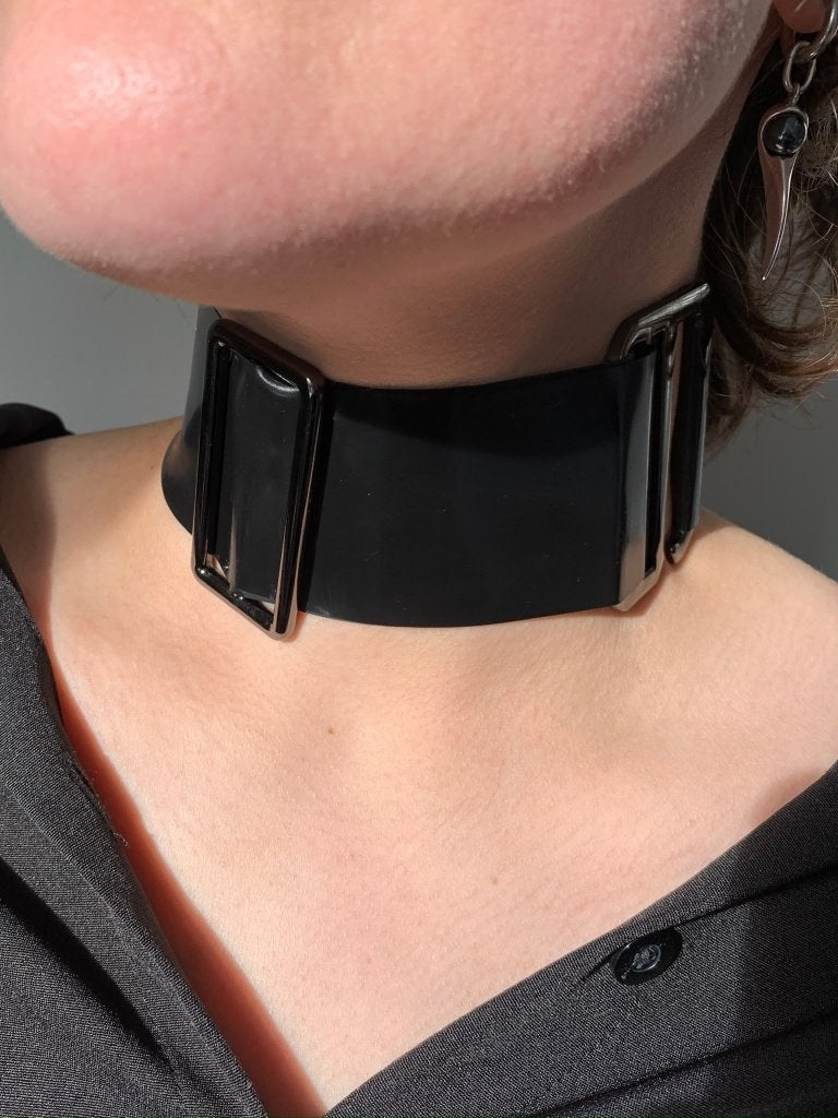 Tour de cou en latex, Bijoux, Sacs & Beauté, Neuf, Noir, Envoi, Autres matériaux