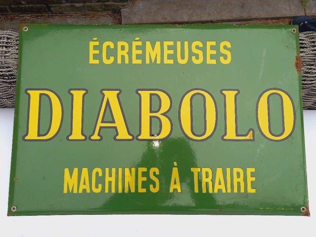 Machines à traire DIABOLO pour panneaux d'affichage émaillés, Enlèvement ou Envoi, Comme neuf, Panneau publicitaire