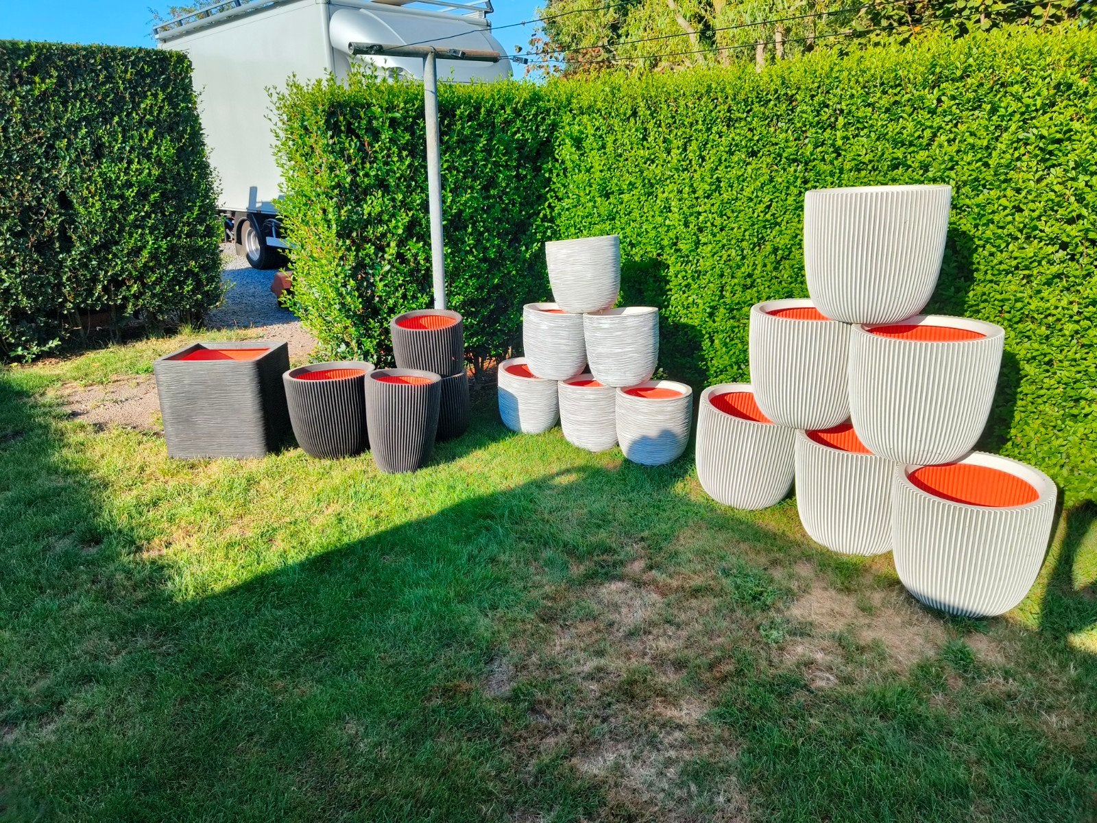 Capi kunstof bloempotten nieuw 15€/st, Tuin en Terras, Ophalen