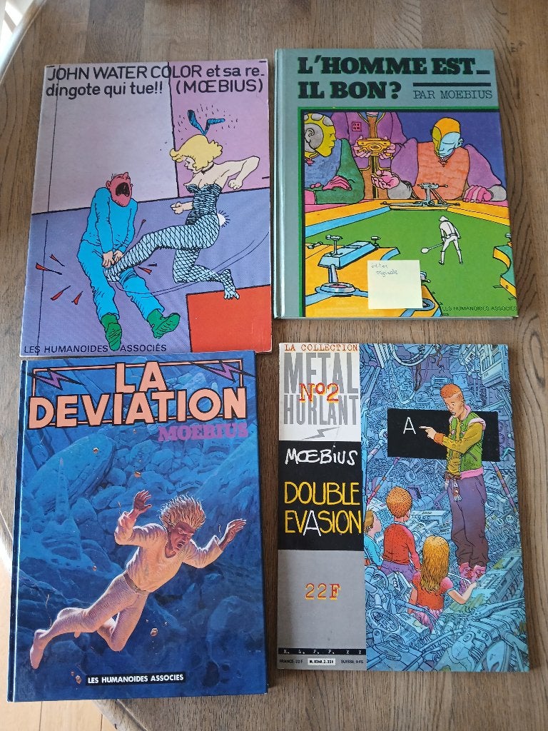 8 BD Moebius, Livres, Enlèvement, Moebius