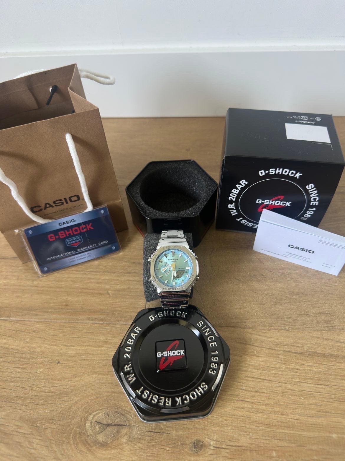 ORIGINEEL G-shock blauw, Ophalen, Casio, Staal, Polshorloge
