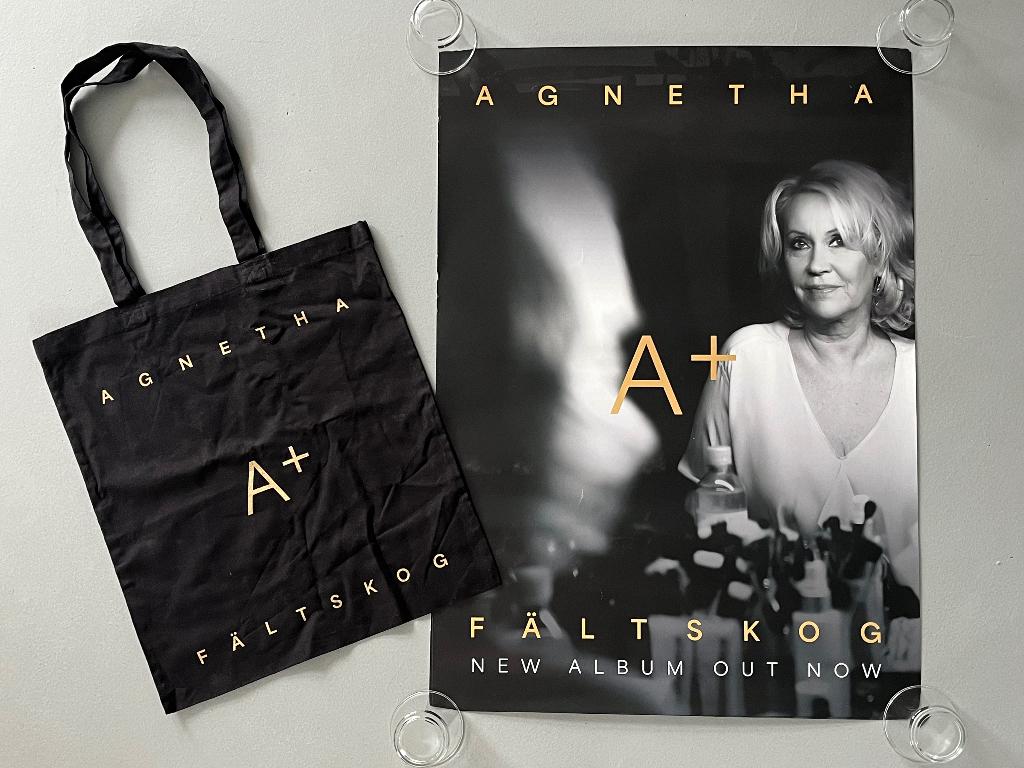 Agnetha (ABBA) promokit: poster + stoffen Agnetha draagtas, Verzamelen, Muziek, Artiesten en Beroemdheden, Ophalen of Verzenden