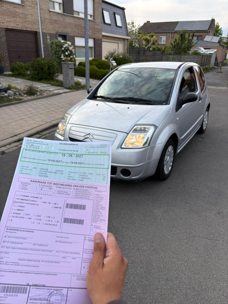 A Ik verkoop Citroën C2 met keuring 1.2 benzine km 110.000, Autos, Achat, Entreprise, C2, Essence