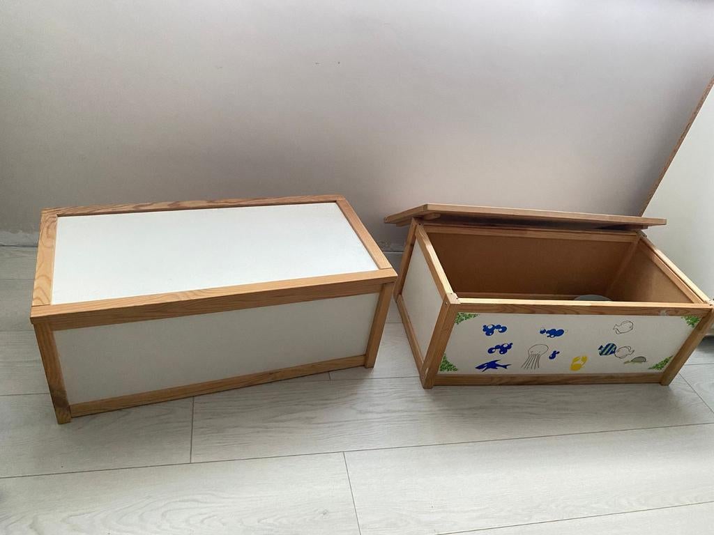 Houten kisten ikea, Huis en Inrichting, Ophalen, Gebruikt, 75 tot 100 cm, 150 tot 200 cm