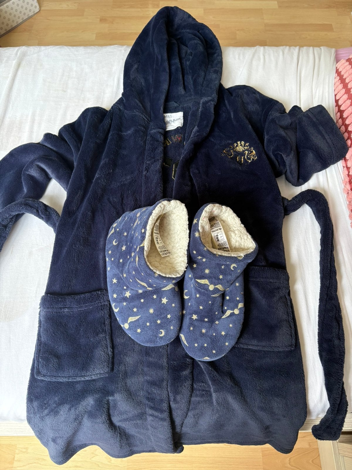 Peignoir Harry Potter + pantoufles, Kinderen en Baby's, Kinderkleding | Overige, Ophalen, Zo goed als nieuw
