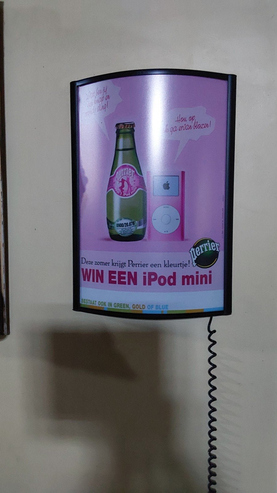 Licht reclame perrier  verzamelen, Verzamelen, Merken en Reclamevoorwerpen, Ophalen