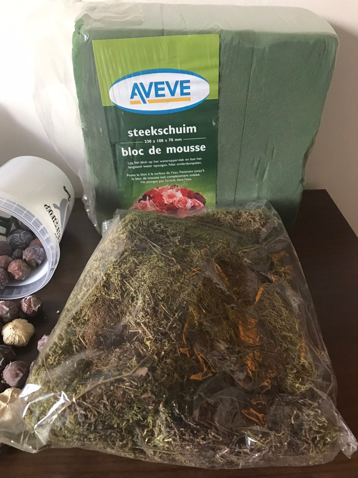 Veel bloemschikmateriaal, Enlèvement, Comme neuf