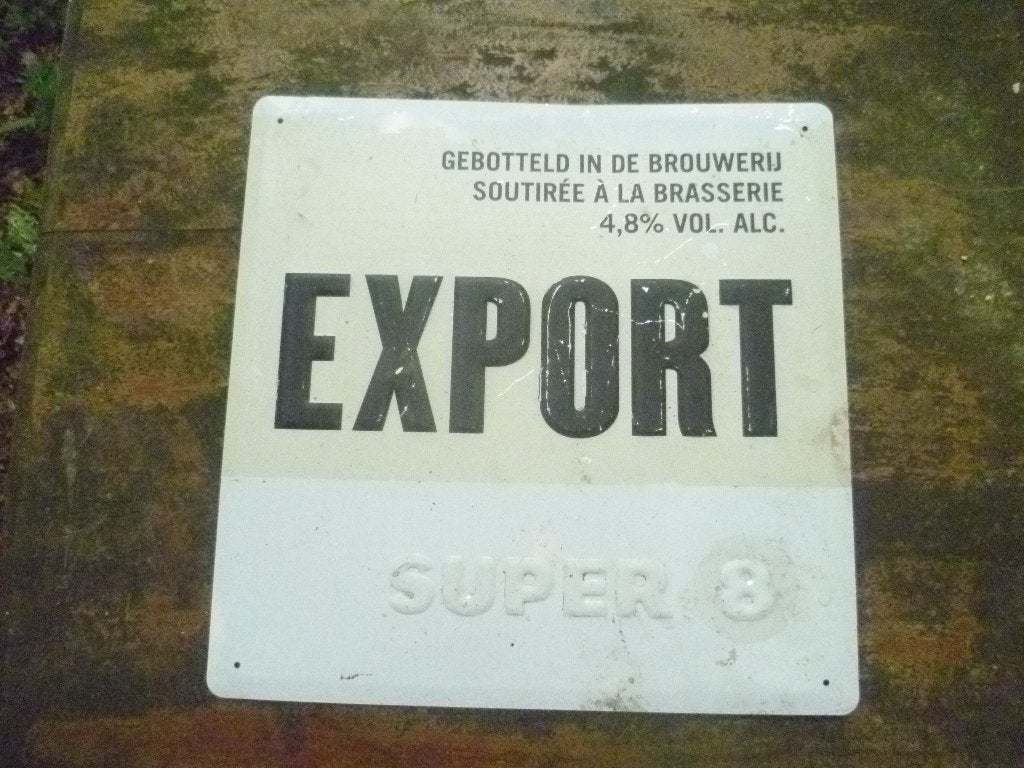 bier reclamebord, Ophalen, Gebruikt, Reclamebord