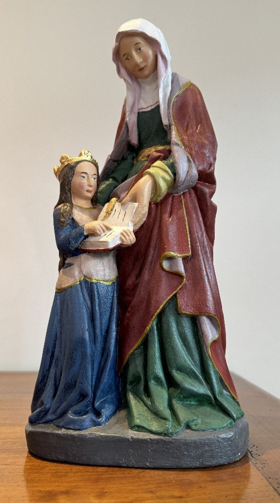Beeld Heilige Moeder Anna met kindje Maria., Antiek en Kunst, Ophalen